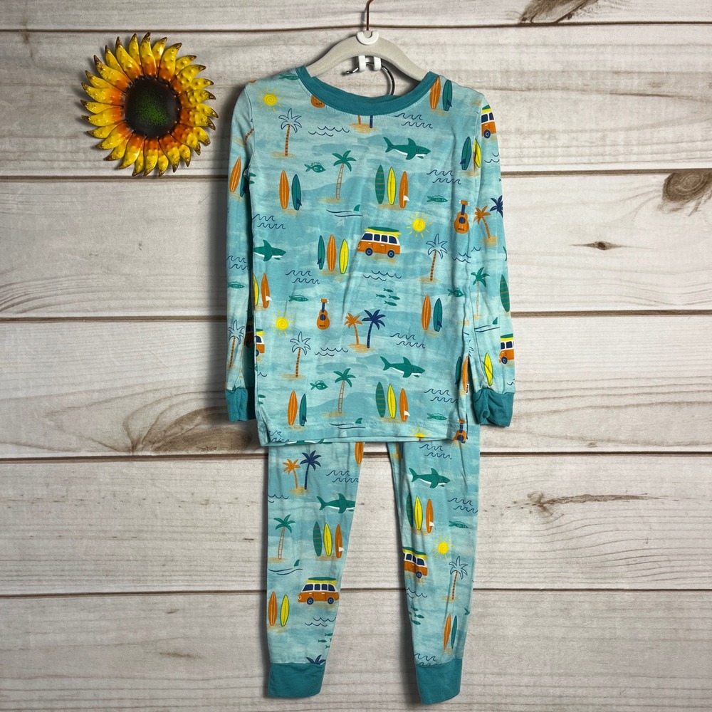 Little Sleepies 4T Kids Pajama Set Long‎ Sleeve Pants Surf Life